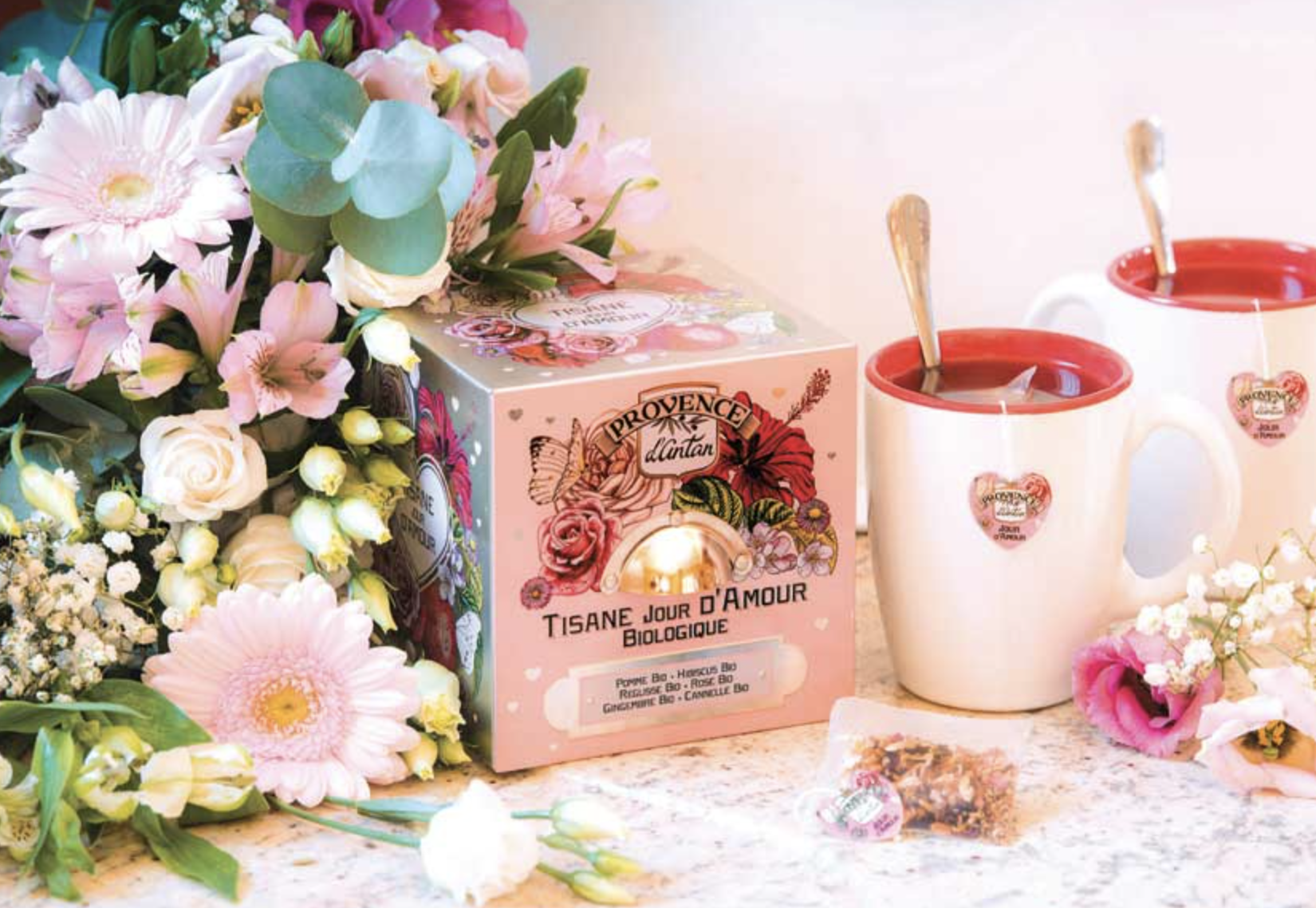Organic Day Of Love Herbal Tea From Provence d'Antan