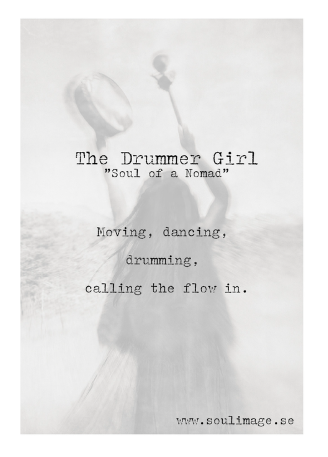 The Drummer Girl Art Print från Soul Image