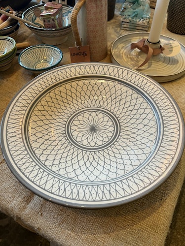 Moroccan Dish Net gray