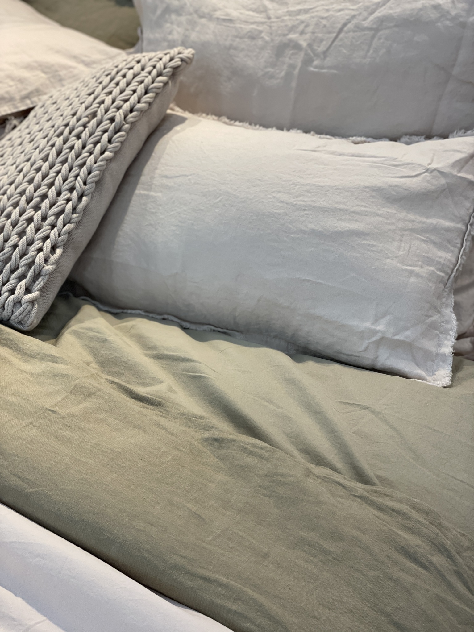 Sängkläder lakan + 2 örngott 100% tvättad bomull