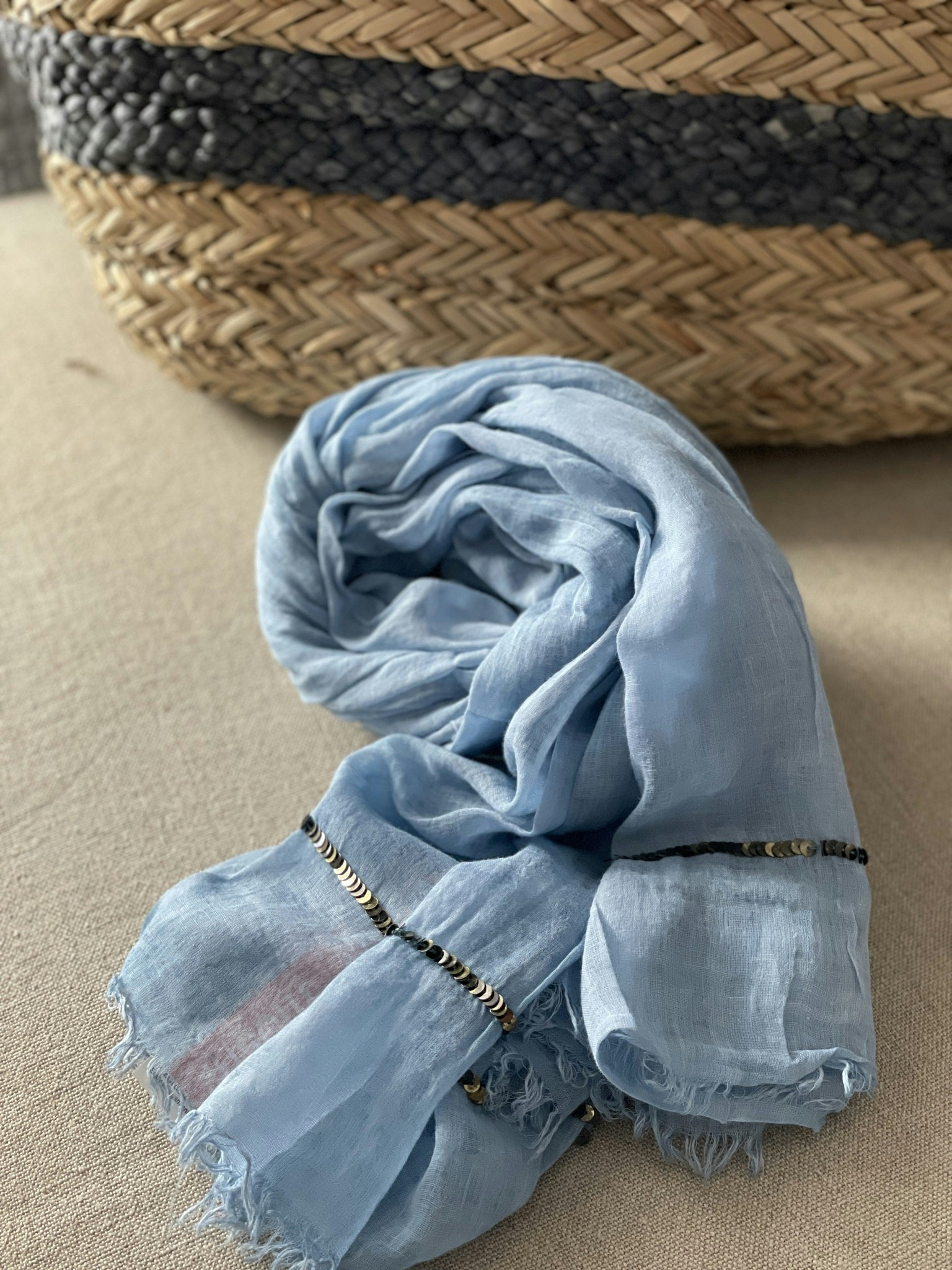 Scarf Giselle blue