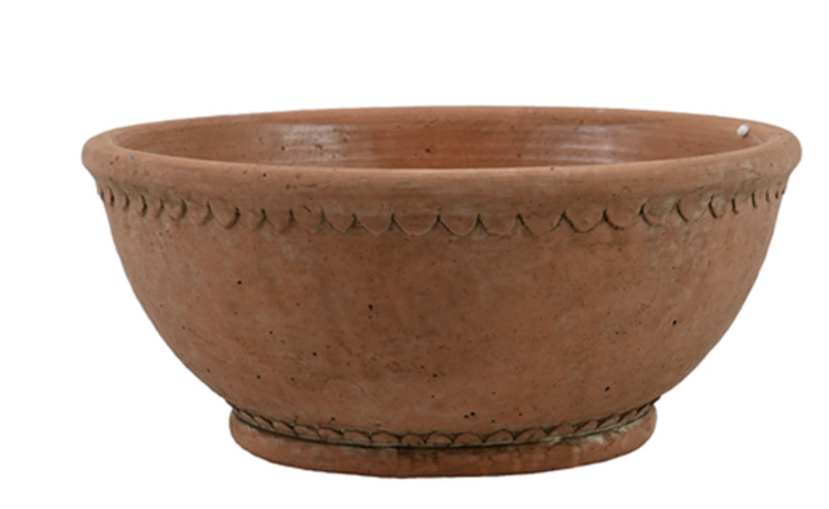 Bowl in terracotta or white