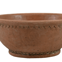 Bowl in terracotta or white