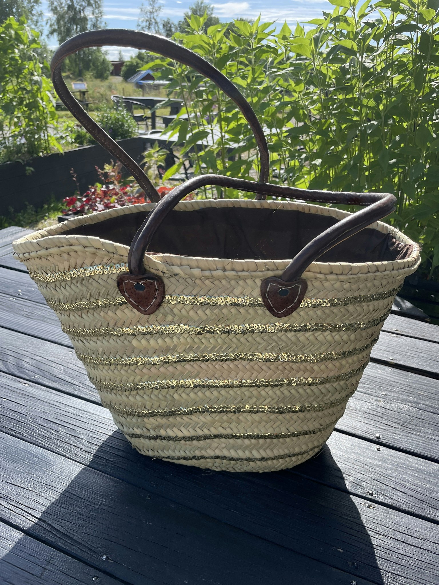 Basket bag glitter