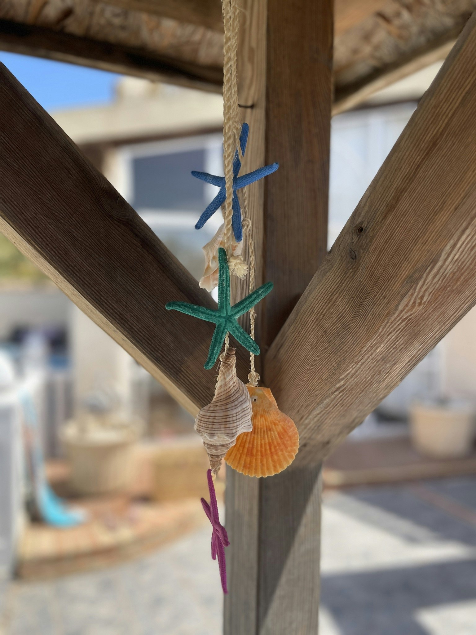 Wind chimes of shells