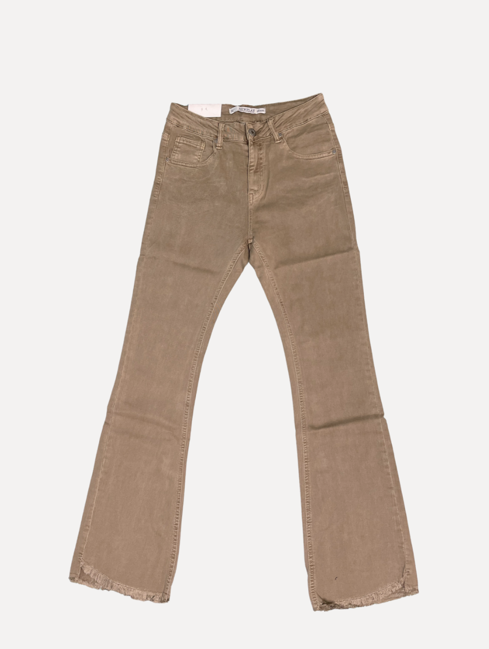 HIPPI FRINGE jeans, Taupe