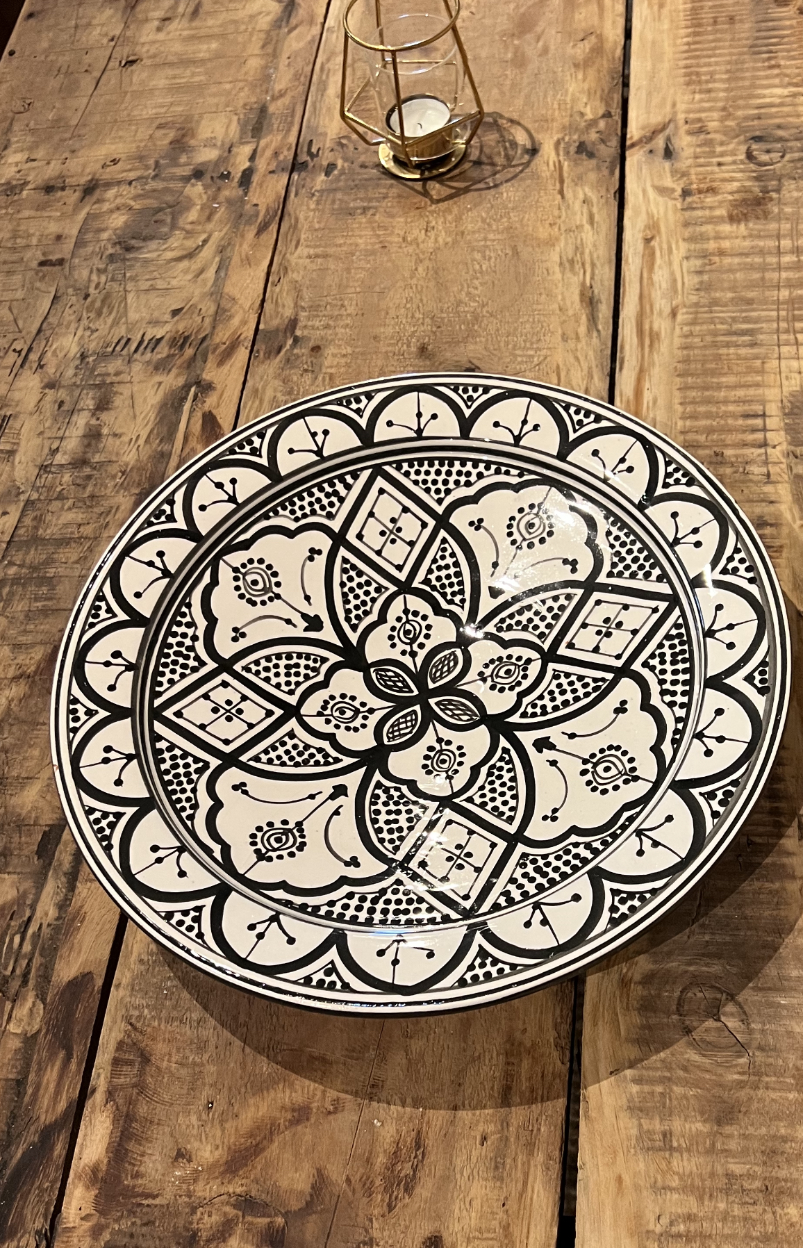 Marockansk Keramik - Fat Svart