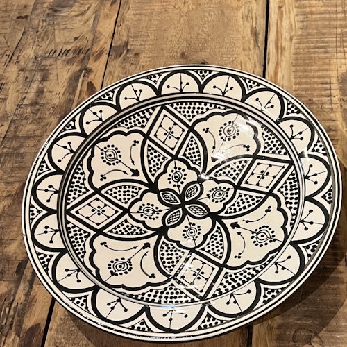 Marockansk Keramik - Fat Svart