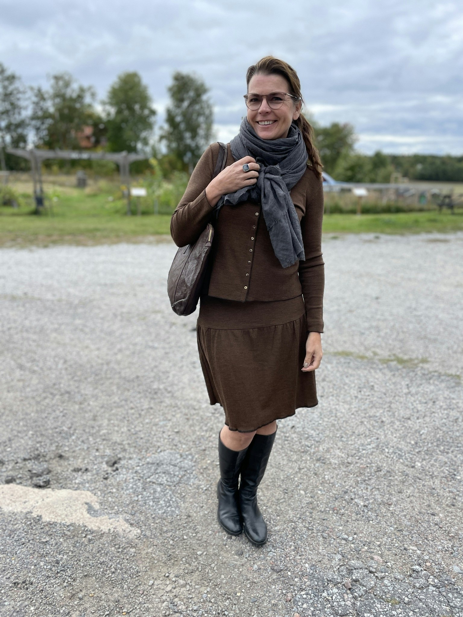 Skirt in 100% merino wool - Unique By Us
