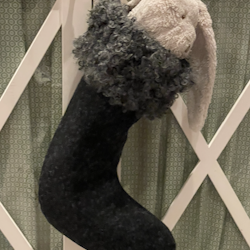 Grace Christmas Stocking Black