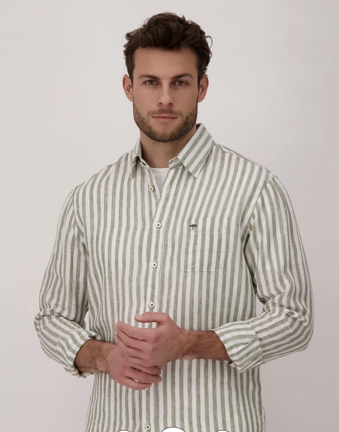 Striped linen shirt