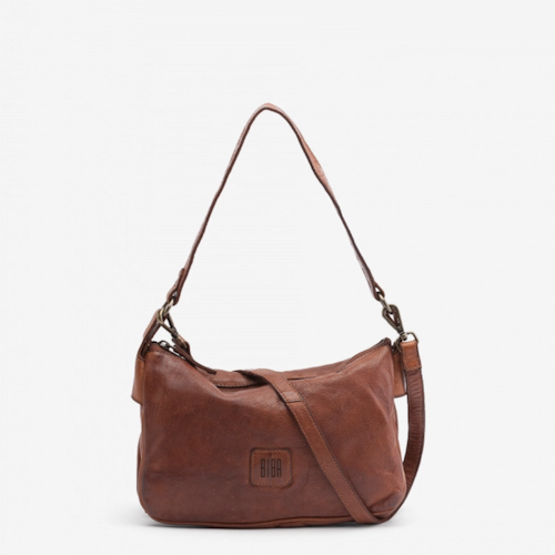 Leather shoulder bag BIBA Boston