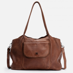 Leather shoulder bag BIBA Winona