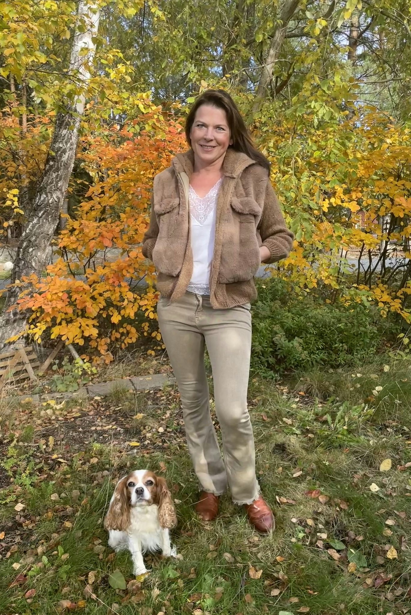 Vest in faux fur