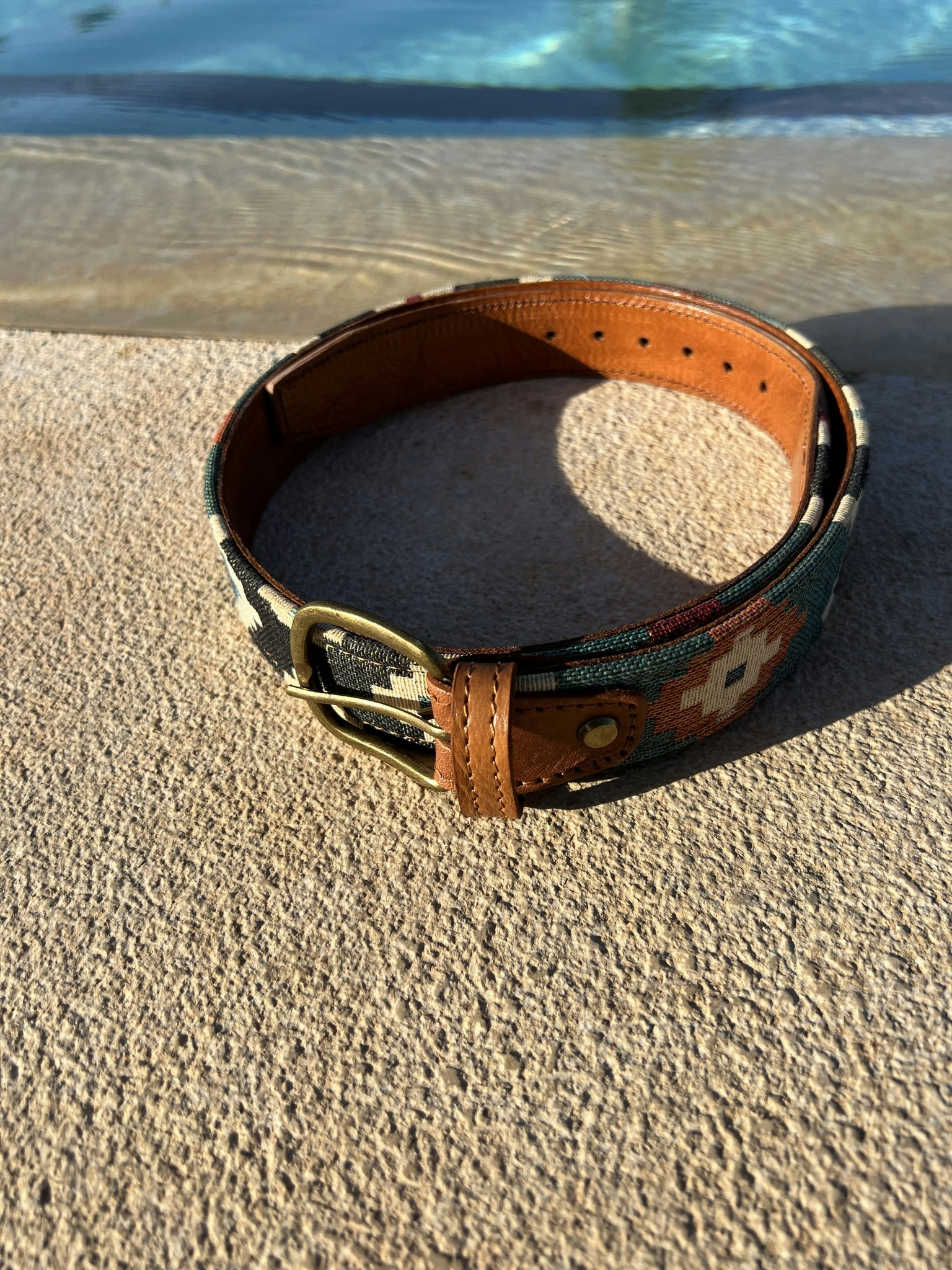 Handmade leather belt Marrakech