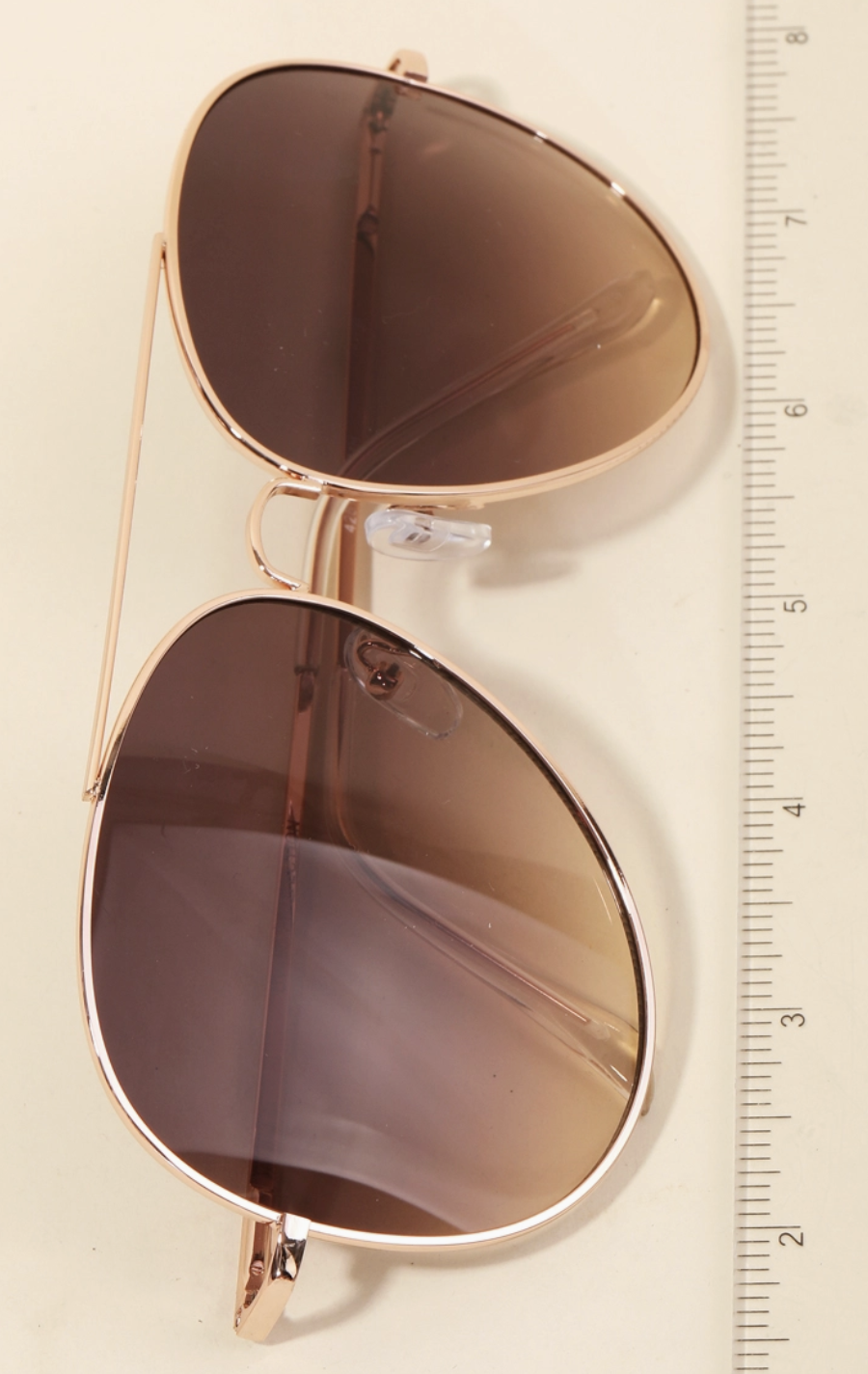 Oversized Double Bridge Fashion Aviator Sunglasses