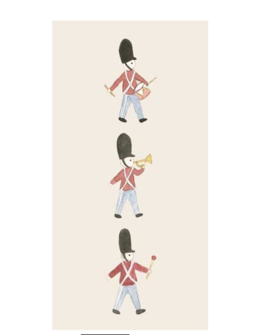 Christmas napkins soldier