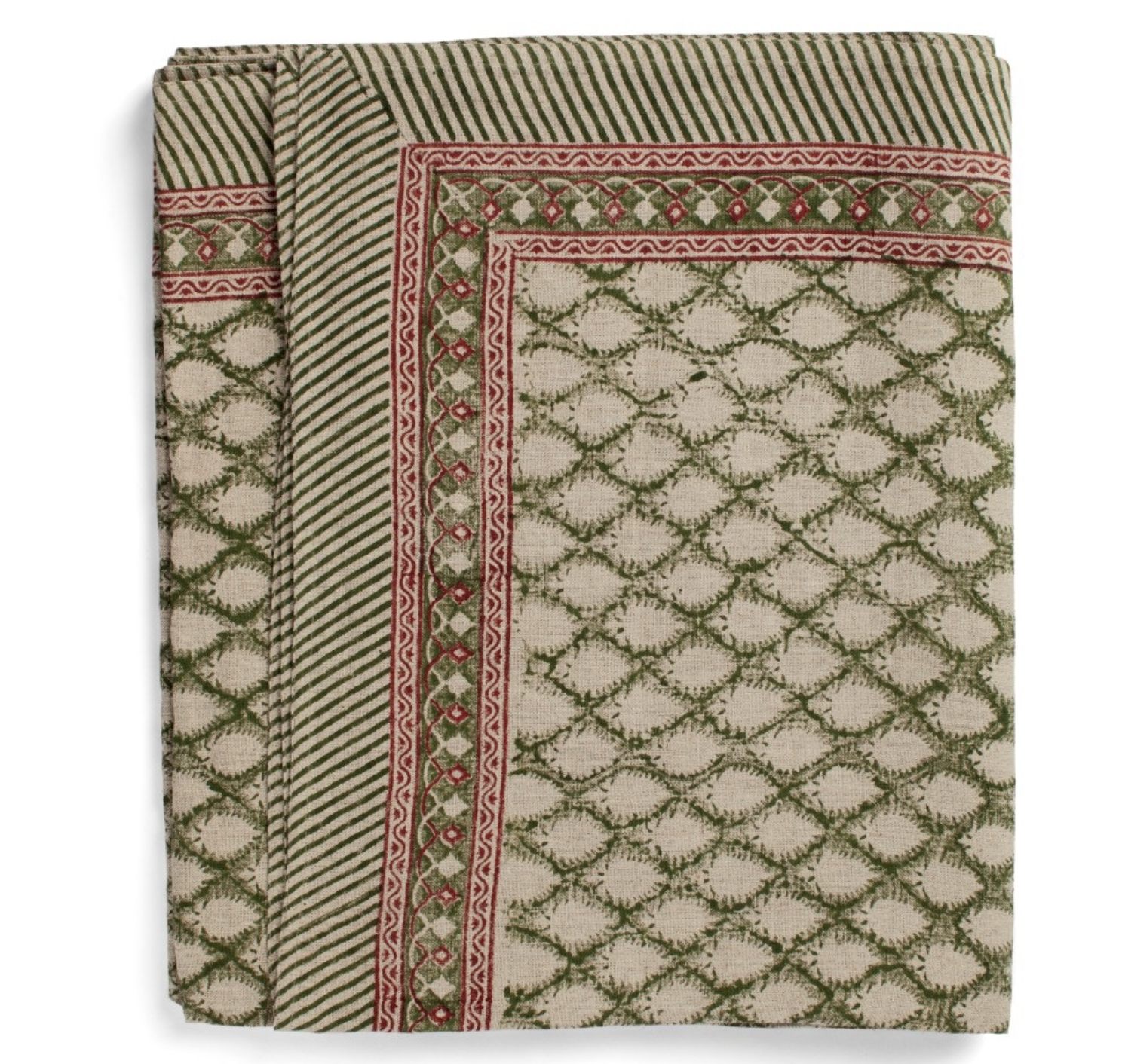 Duk Cypress Green i bomull chamois 170x270
