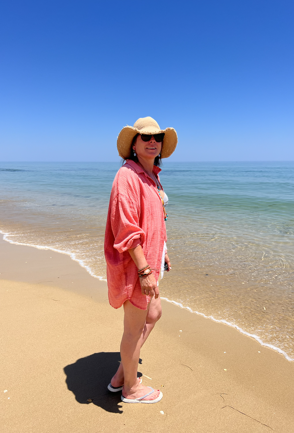 Waffled tunic blouse Amanda oversize