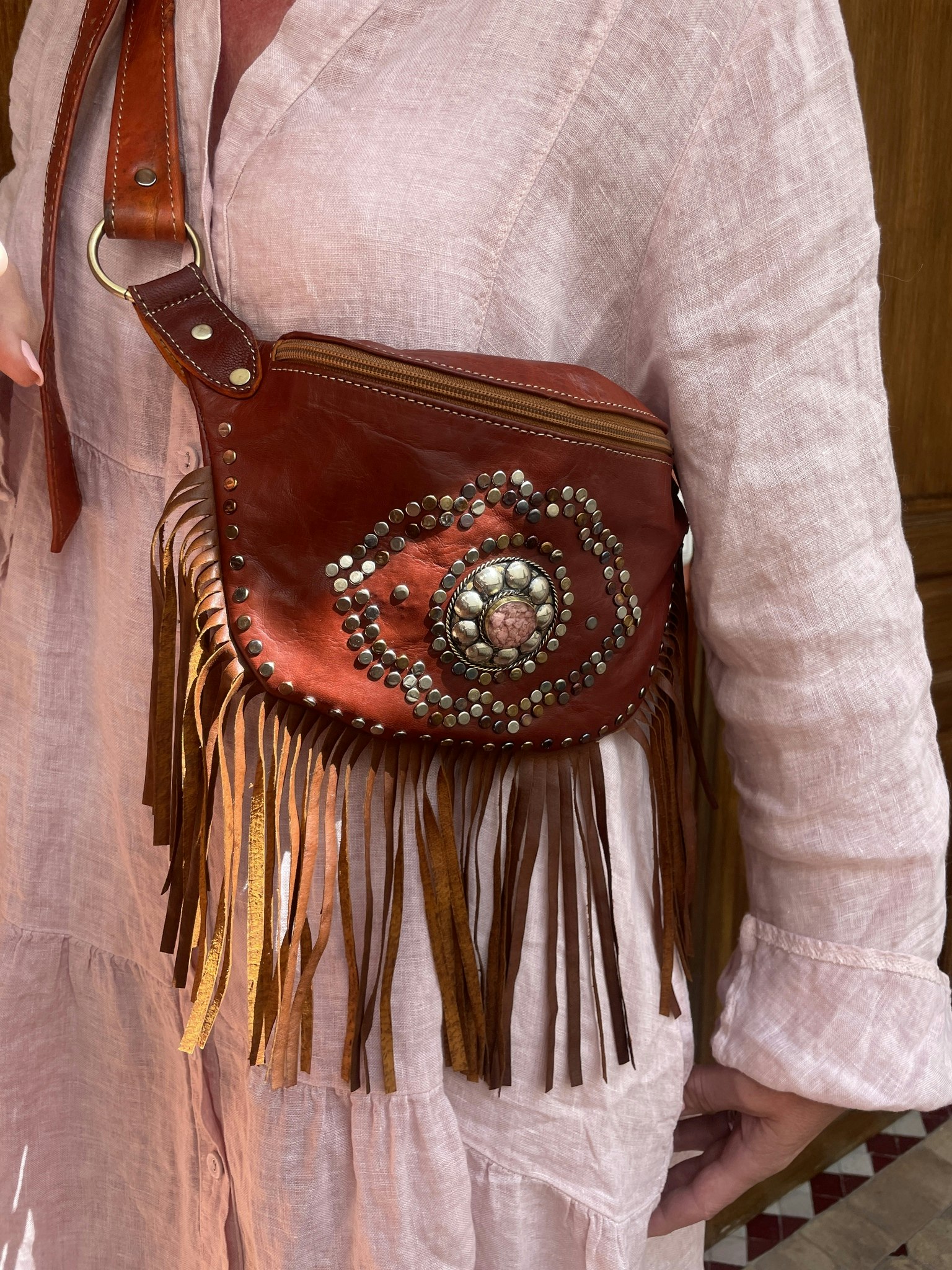 Väska Boho franges