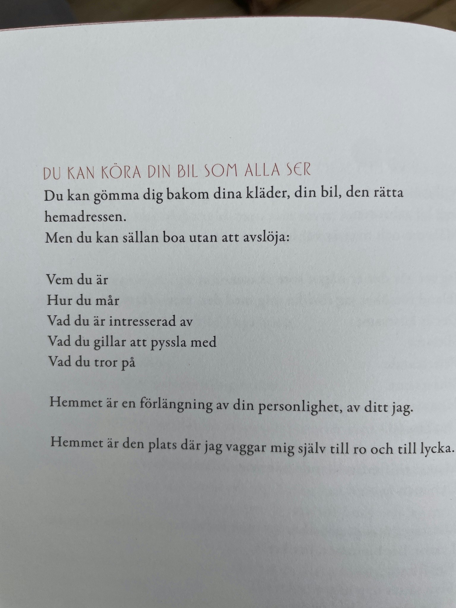 Bok från Marie Olsson Nylander Maries rum