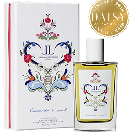 LAVENDER AND WOOL,  50 ML EdP Parfum Linda Landenberg + free candle "A trembling rose"