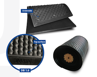 Gummi Stallmatta DB 1.6 stallgångs matta på rulle från 180x300cm 32mm tjocklek