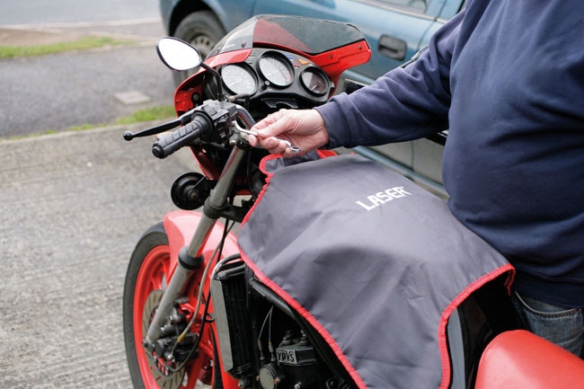 Tankskydd för motorcykel