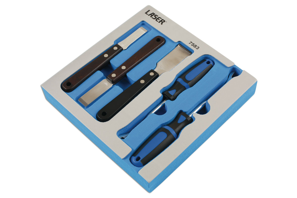 Clips-verktyg och skrapa med tungstenspets 5 delar