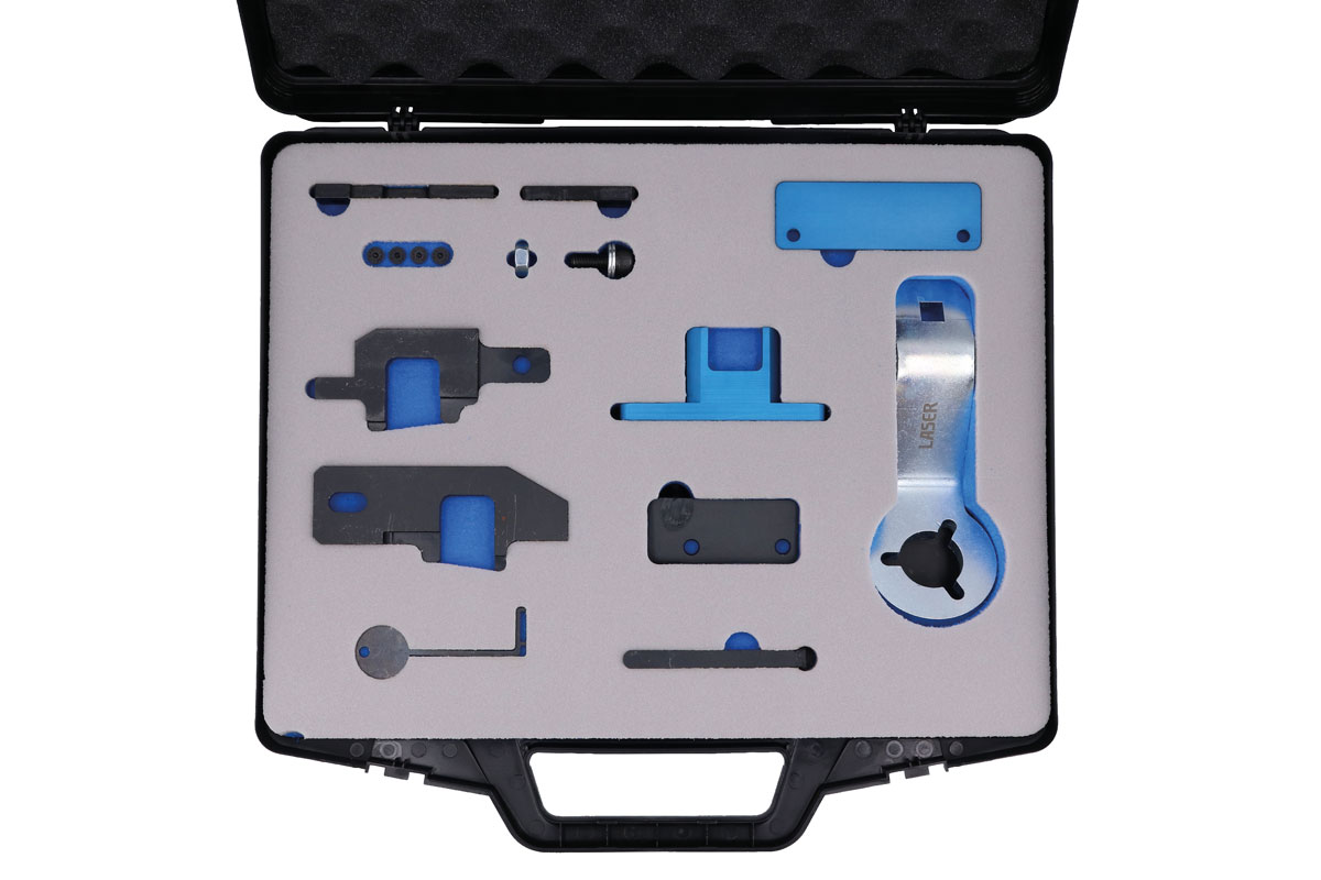 Masterkit för motortiming (inkl. hållverktyg för vevaxelhjul) - för PSA Wet Belt 1.0, 1.2 Bensin