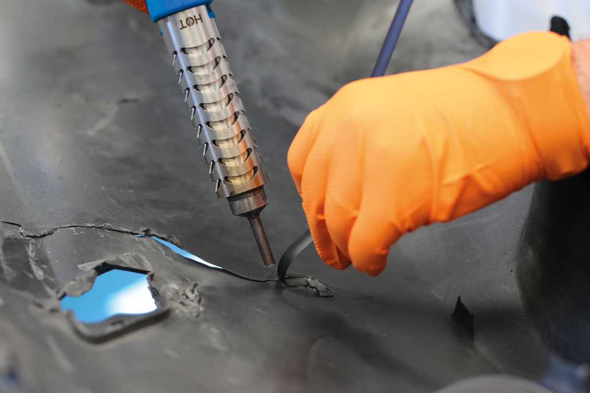 Plastsvets med varmhäftningspistol