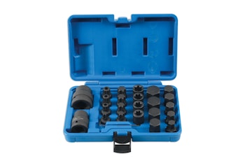 Bit- och krafthylssats  3/4”D, 1”D 24 st