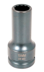 Krafthylsa 12-kant 3/4"D 19mm