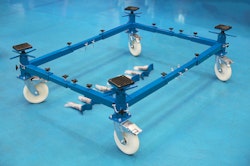 4 stolpar, 4-hjulig fordonsvagn - 900 kg