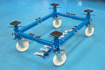 4 stolpar, 4-hjulig fordonsvagn - 900 kg