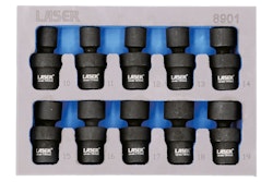 Universalhylssats 3/8"D 10 st för slagskruv