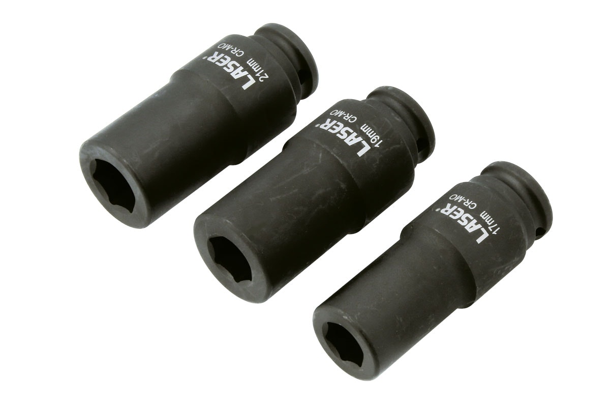 Viktad hylssats 1/2"D 3 st
