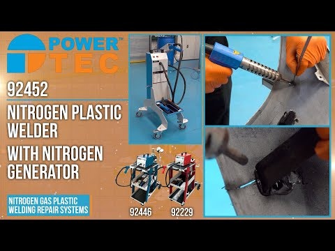 Plastsvets med kvävgasgenerator och varmhäftare