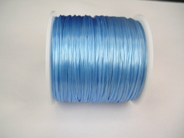 Elastisk Tråd - Flat - Ljusblå - 2m