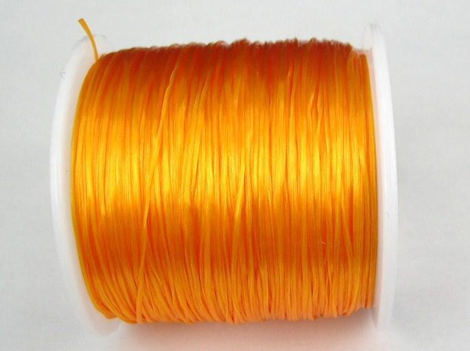Elastisk tråd - Flat - Orange - 2m