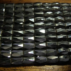 Magnetisk Hematit Facetterad hexagon svart - 50st