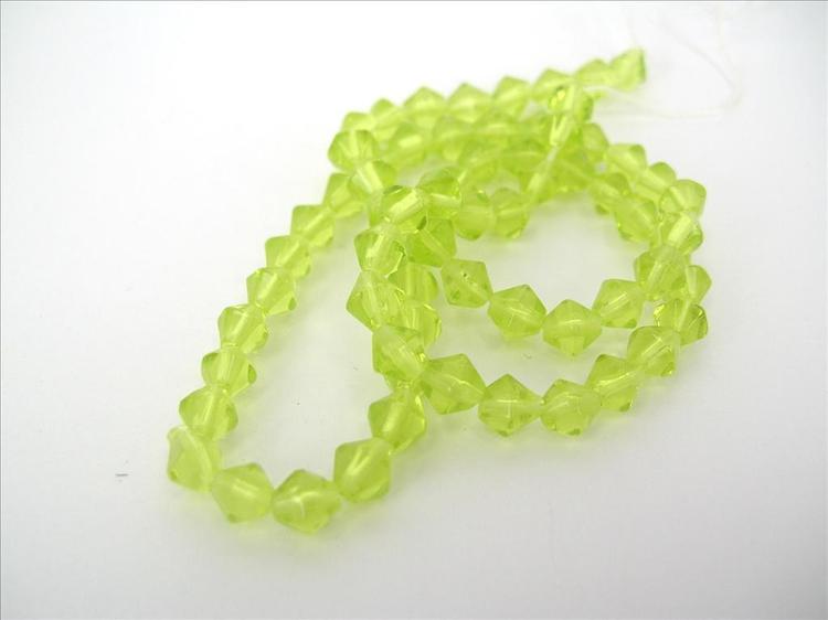 Bicone - Glas - Lime yellow