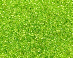 Glaspärlor - Seedbeads - Lime grön