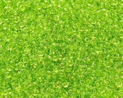 Glaspärlor - Seedbeads - Lime grön