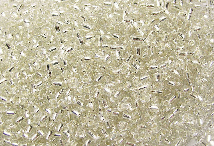 Glaspärlor - Seedbeads - Silver