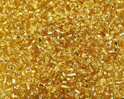 Glaspärlor - Seedbeads - Guld