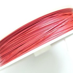 Plastad - Wire - 0,45mm - Light Red - 100m