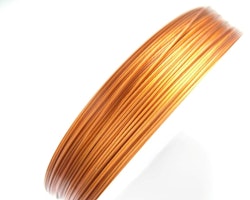 Plastad - Wire - 0,38mm - Light Copper - 100m