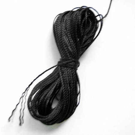 Pärltråd nylon - Svart - 10m