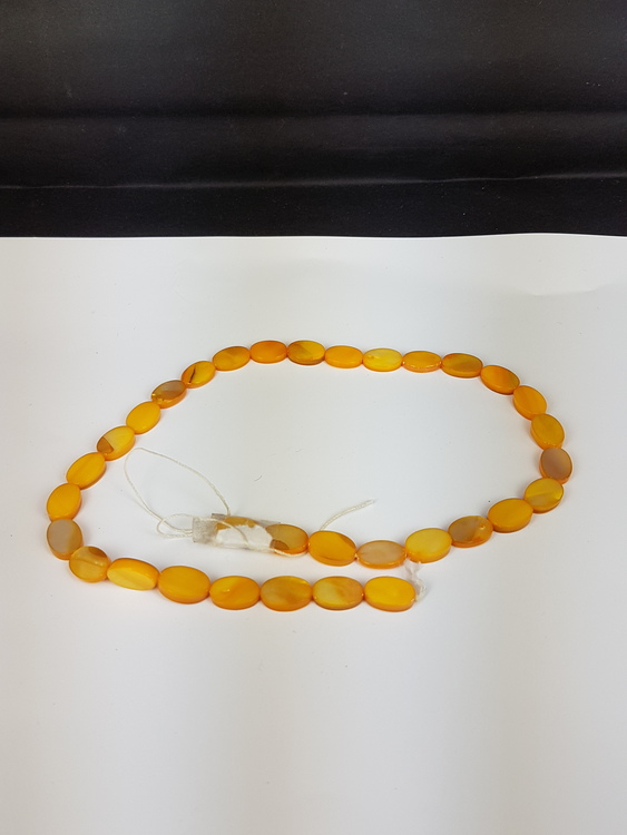 Snäckskalspärlor - Oblong - Ovala - Infärgade - Light orange